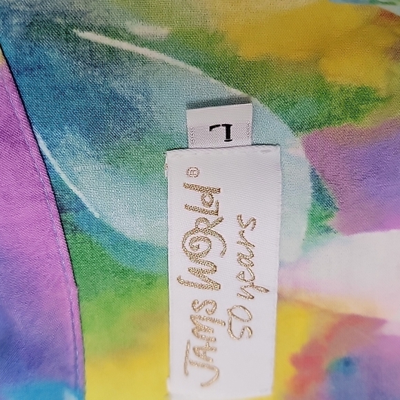 Jams World 50 years edition floral button down colorful shirt Large - Picture 3 of 9